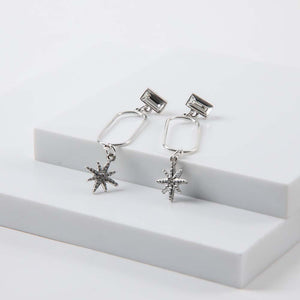 Aros Largo May Plateado i-D