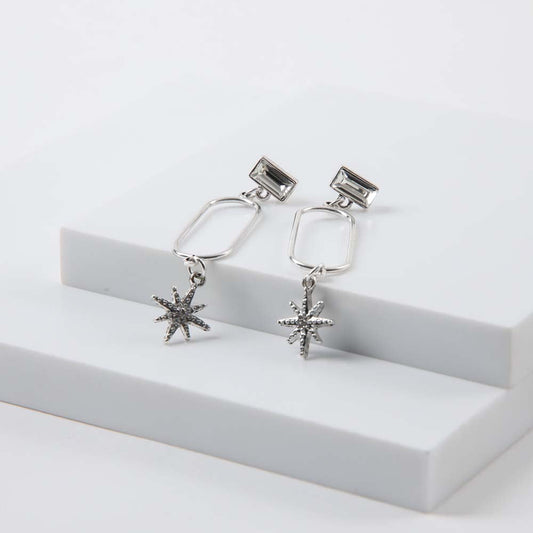 Aros Largo May Plateado i-D