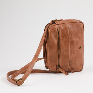 Cartera Bandolera Brisa Ecocuero Camel Humana