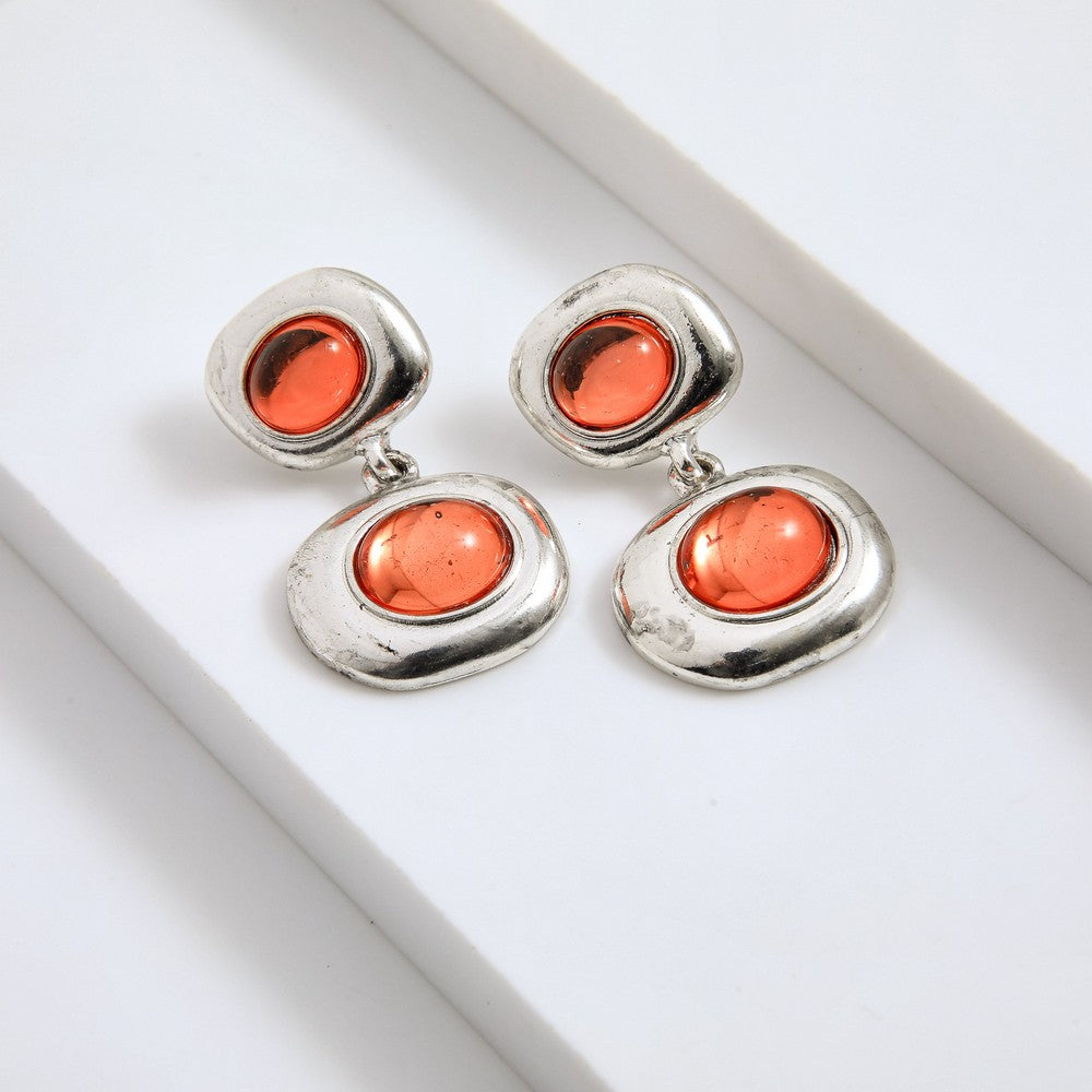 Aros Medianos Malú Plateado I-D
