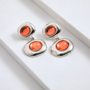 Aros Medianos Malú Plateado I-D