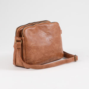 Cartera Bandolera Brisa Ecocuero Camel Humana