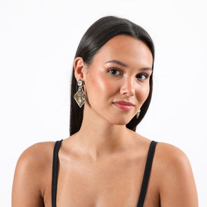 Aros Largo Emas Dorado Humana