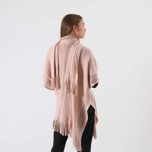 Poncho Tejido Cuello Café Humana