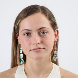 Aros Largo Tide Dorado Humana