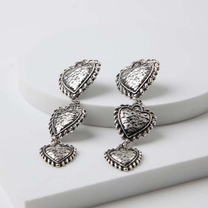 Aros Largo Mick Plateado Humana