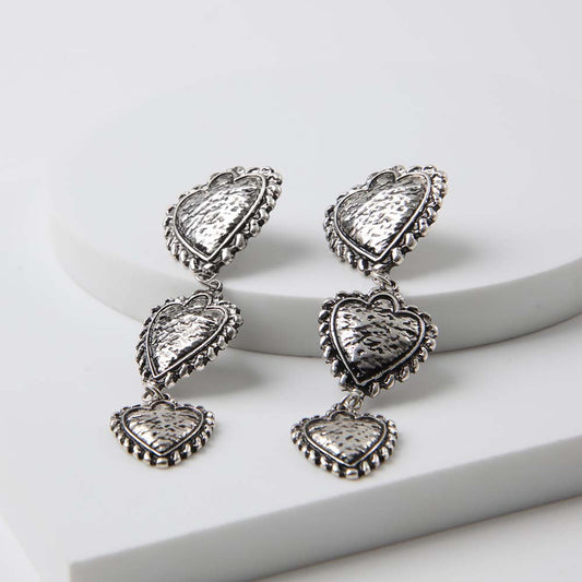 Aros Largo Mick Plateado Humana