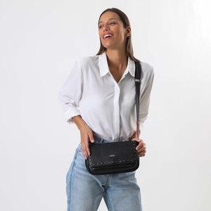 Cartera Cruzada Ash Negra Tatienne