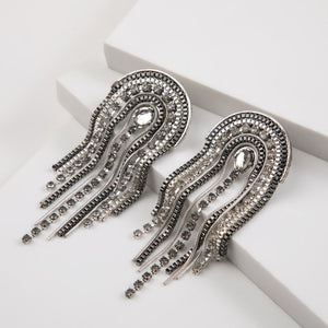 Aros Largo Semcir Plateado Humana