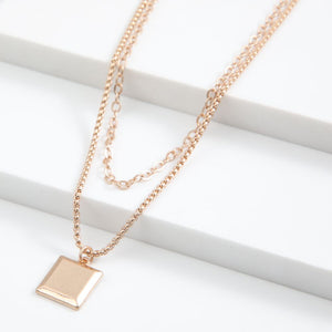 Collar Doble Cadenas Dorado Tatienne