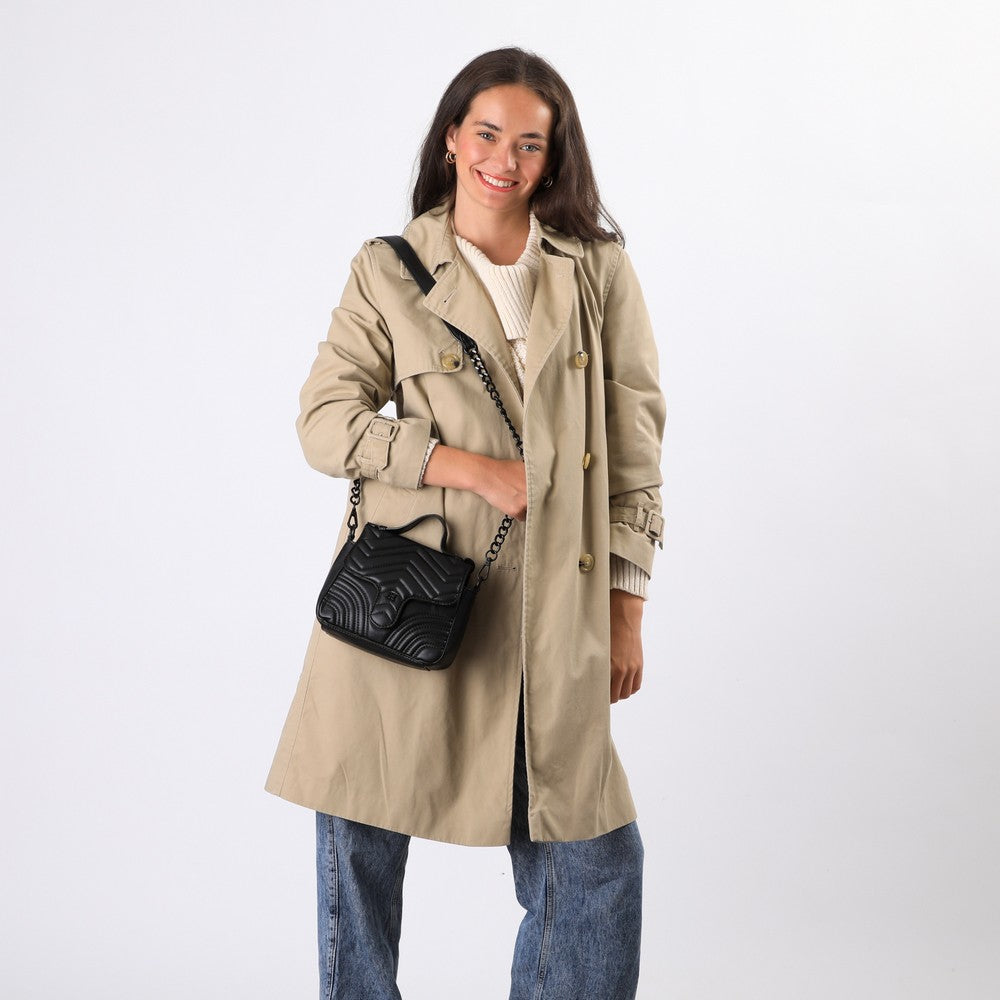 Cartera Cruzada Chely Negro Humana