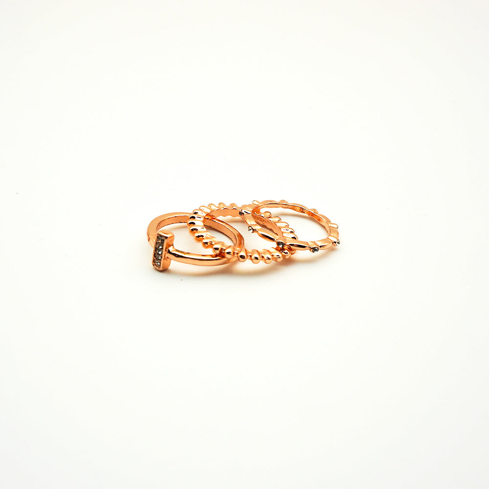 Anillo Set Rosegold Tatienne