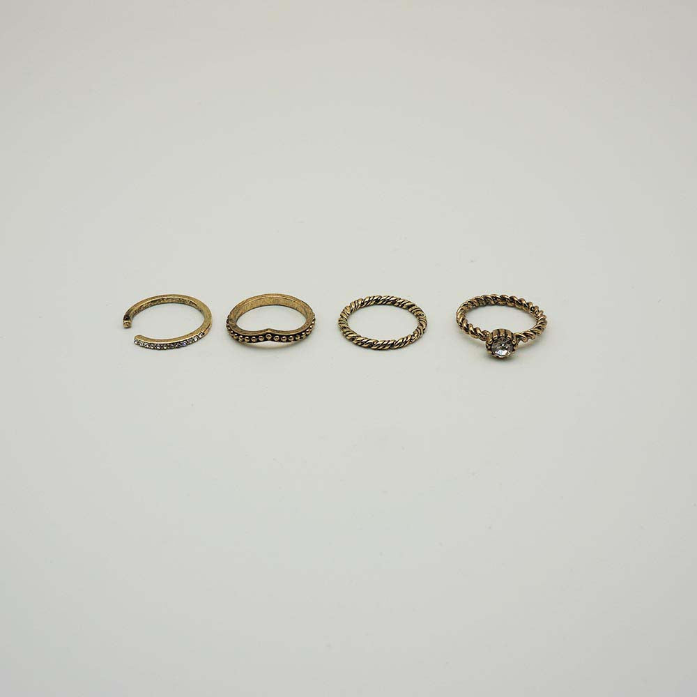 Anillo Set Slim Dorados